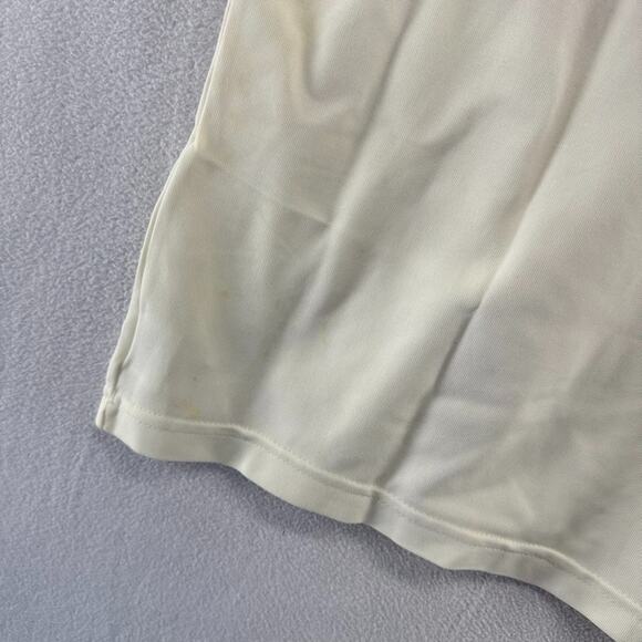 Vintage California Angels Jersey Mens XL White Sand Knit Nylon Brown #52 Stained - Picture 9 of 15